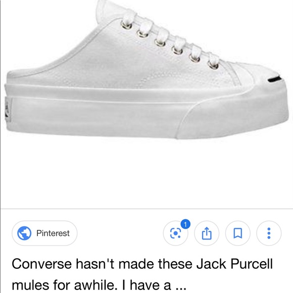 jack purcell platform mules